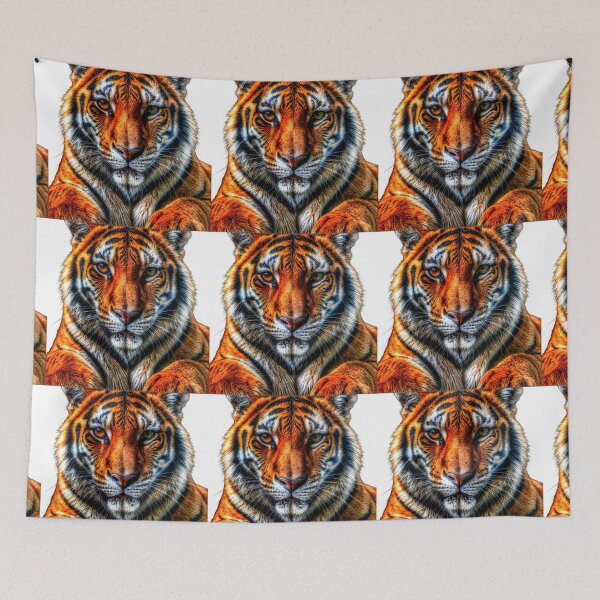 Item preview, Striking tiger portrait designed and sold by The Empire Of Digital Art..