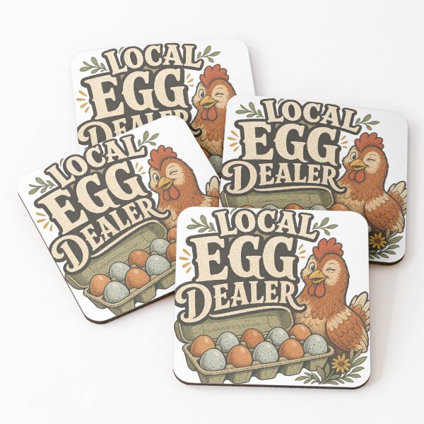 Item preview, Local Egg Dealer Funny Fresh Eggs Chicken Keeper Gift designed and sold by BoosterShop.
