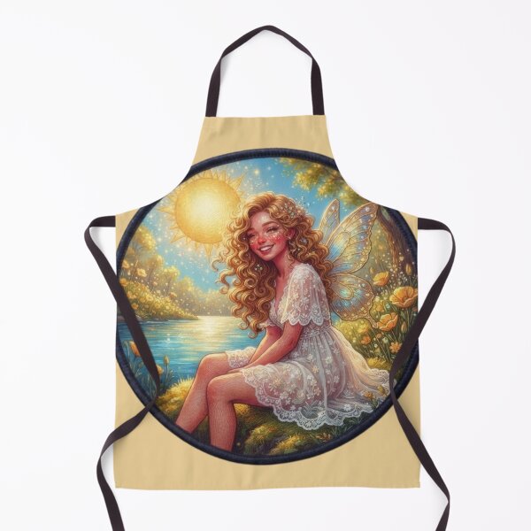 Item preview, Sunny Golden Fairy Resting By River Meadow designed and sold by Azurart2.