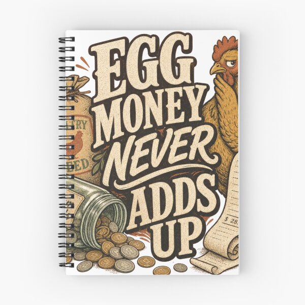 Item preview, Egg Money Never Adds Up Funny Backyard Chicken Gift designed and sold by BoosterShop.