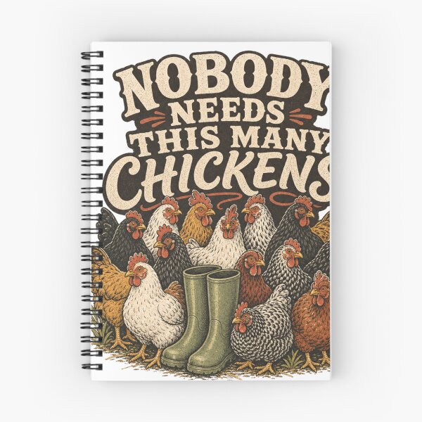 Item preview, Nobody Needs This Many Chickens Funny Backyard Chicken Gift designed and sold by BoosterShop.