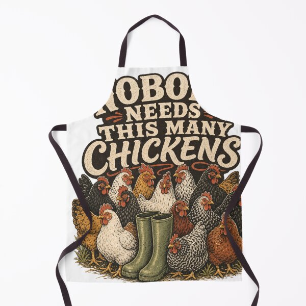 Item preview, Nobody Needs This Many Chickens Funny Backyard Chicken Gift designed and sold by BoosterShop.