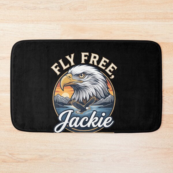 Item preview, Fly Free Jackie Big Bear Bald Eagle Memorial Tribute designed and sold by LouisaOReilly.