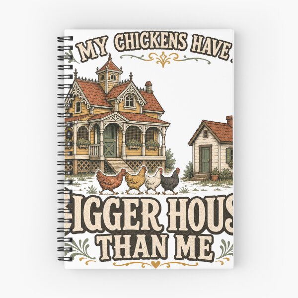 Item preview, My Chickens Have A Bigger House Than Me Funny Coop Gift designed and sold by BoosterShop.