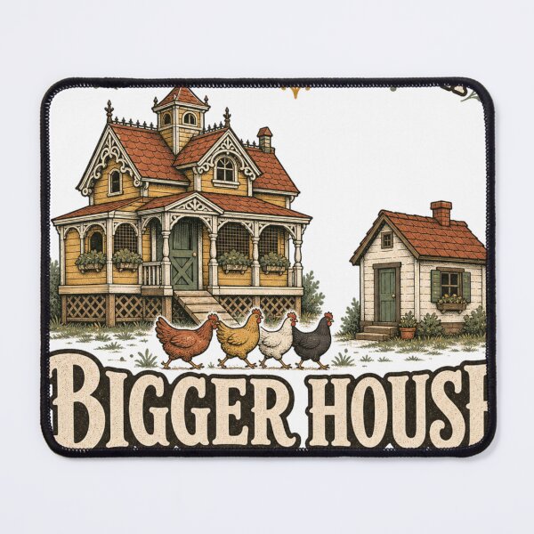 Item preview, My Chickens Have A Bigger House Than Me Funny Coop Gift designed and sold by BoosterShop.