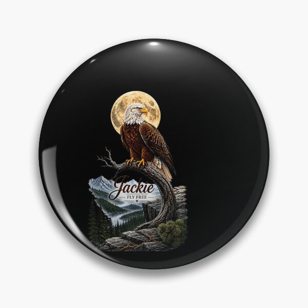 Item preview, Fly Free Jackie Big Bear Bald Eagle Memorial Tribute designed and sold by LouisaOReilly.
