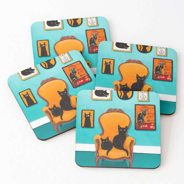 Item preview, The Black Cats Room designed and sold by KilkennyCat Art.