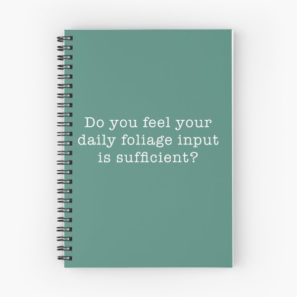 Item preview, Do you feel your daily foliage input is sufficient? White Typefont designed and sold by FrenchieBoops.