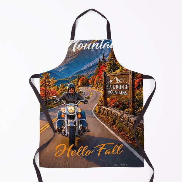 Item preview, BLUE RIDGE MOUNTAINS - Easy Rider - Hello Fall - Motorcycle Mountain Adventure designed and sold by DBM Photo Art 1.
