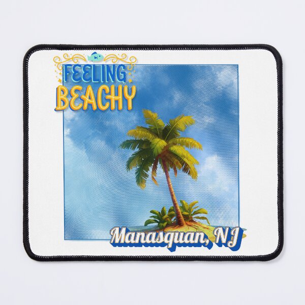 Item preview, Feeling Beachy Manasquan NJ Retro Palm Tree Vacation Souvenir designed and sold by DonnaRaine.