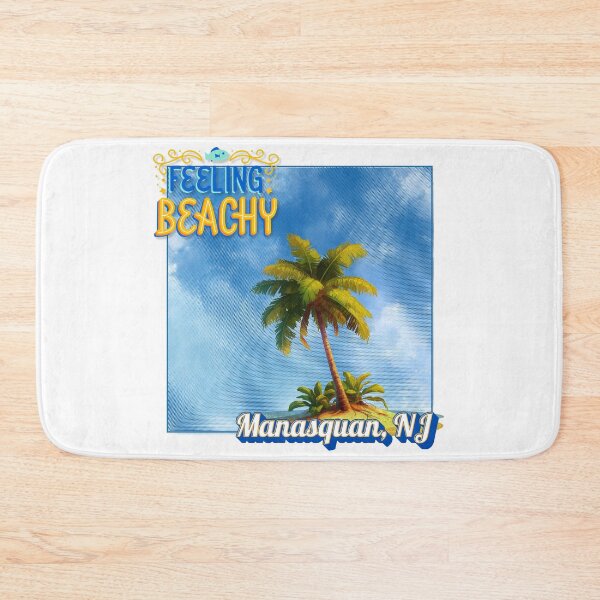 Item preview, Feeling Beachy Manasquan NJ Retro Palm Tree Vacation Souvenir designed and sold by DonnaRaine.