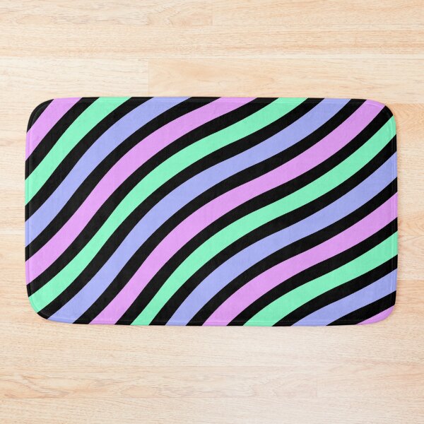Item preview, Pink Lavender Green Wavy Stripes designed and sold by DawnKJ.