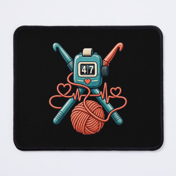 Item preview, Crochet Nurse Off Duty On Row 47 – Funny Yarn and Nursing Design designed and sold by CG Studio.
