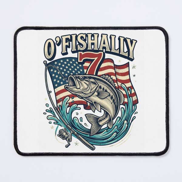 Item preview, O'Fishally 7 Years Old Fishing 7th Birthday Boys Kids, Funny Fishing Birthday Celebration, Fishing Adventure designed and sold by ANTHAR.