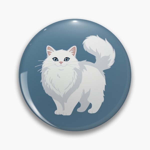 Item preview, Long Haired White Cat designed and sold by heartlocked.