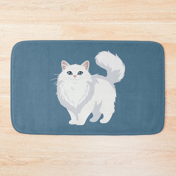 Item preview, Long Haired White Cat designed and sold by heartlocked.