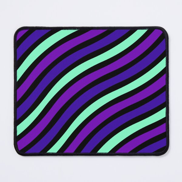 Item preview, Navy Purple Green Wavy Stripes designed and sold by DawnKJ.