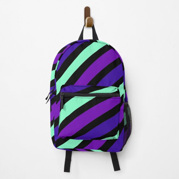 Item preview, Navy Purple Green Wavy Stripes designed and sold by DawnKJ.