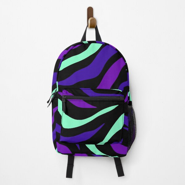 Item preview, Navy Purple Green Tiger Stripes designed and sold by DawnKJ.