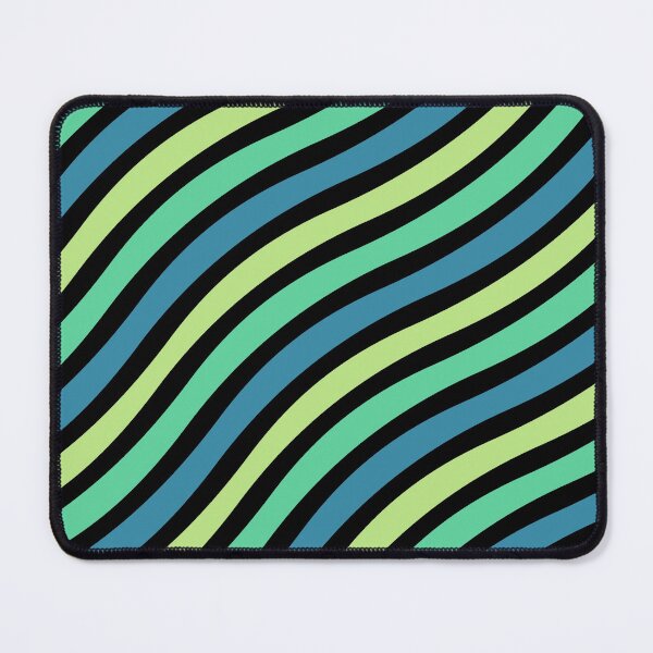 Item preview, Shades of Green Wavy Stripes designed and sold by DawnKJ.
