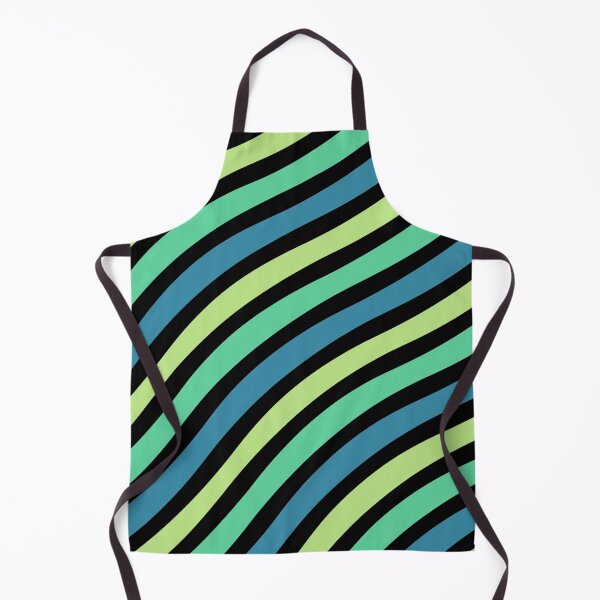 Item preview, Shades of Green Wavy Stripes designed and sold by DawnKJ.