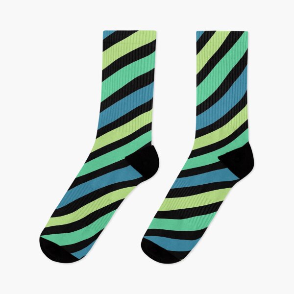 Item preview, Shades of Green Wavy Stripes designed and sold by DawnKJ.