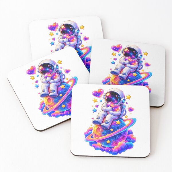 Item preview, Cute Astronaut Hugging a Galaxy Heart designed and sold by TinyWeird.