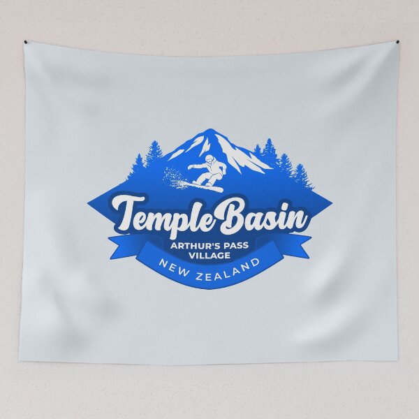 Item preview, Temple Basin, Arthur's Pass Village - Blue designed and sold by MY NEW ZEALAND.