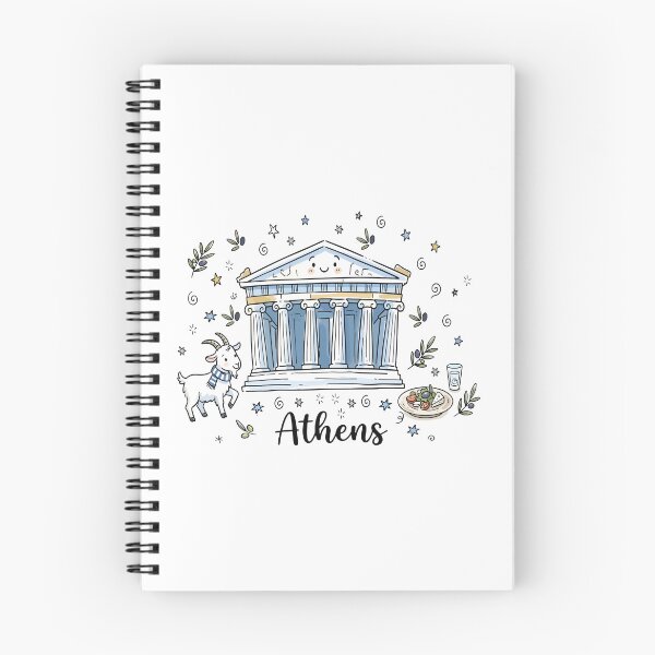 Item preview, Cute Parthenon Athens Doodle Art designed and sold by RamyGallery.