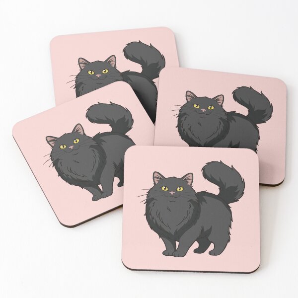Item preview, Long Haired Black Cat designed and sold by heartlocked.
