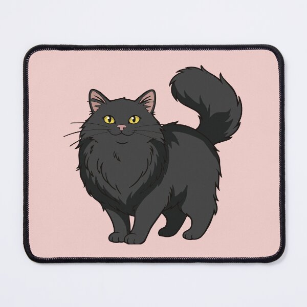 Item preview, Long Haired Black Cat designed and sold by heartlocked.