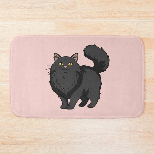 Item preview, Long Haired Black Cat designed and sold by heartlocked.