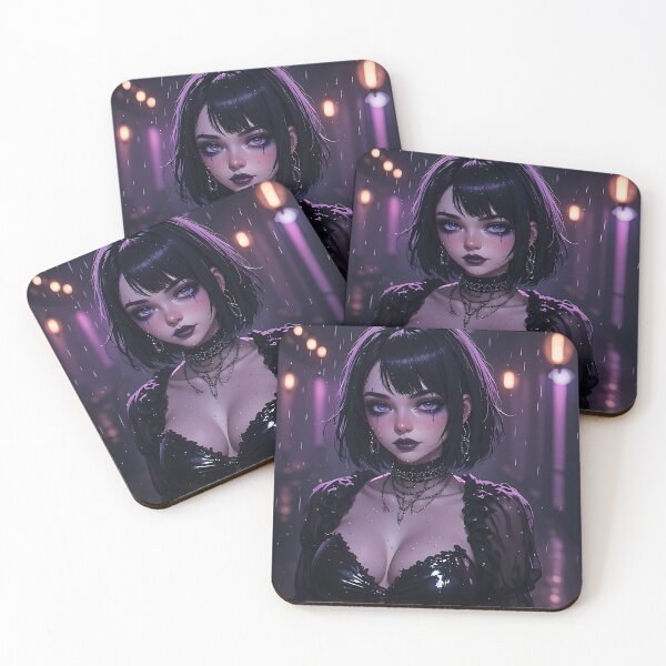 Item preview, Gothic Dark Fantasy Anime Woman Hot Goth Girl designed and sold by Your New Fixation.