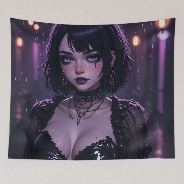 Item preview, Gothic Dark Fantasy Anime Woman Hot Goth Girl designed and sold by Your New Fixation.