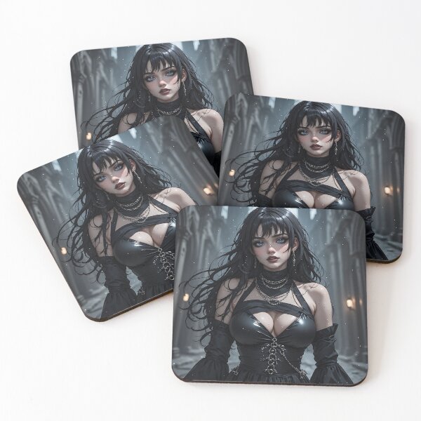 Item preview, Gothic Dark Fantasy Anime Woman Hot Goth Girl designed and sold by Your New Fixation.