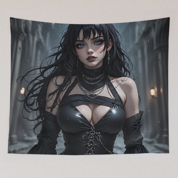 Item preview, Gothic Dark Fantasy Anime Woman Hot Goth Girl designed and sold by Your New Fixation.