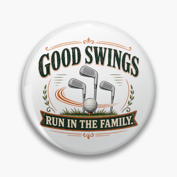 Item preview, Good Swings Run In The Family Golf Player Gift designed and sold by Colorful Designs.