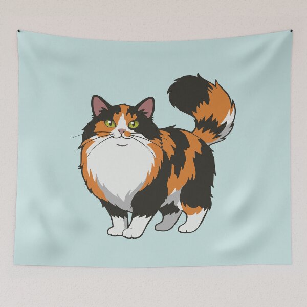 Item preview, Long Haired Calico Cat designed and sold by heartlocked.