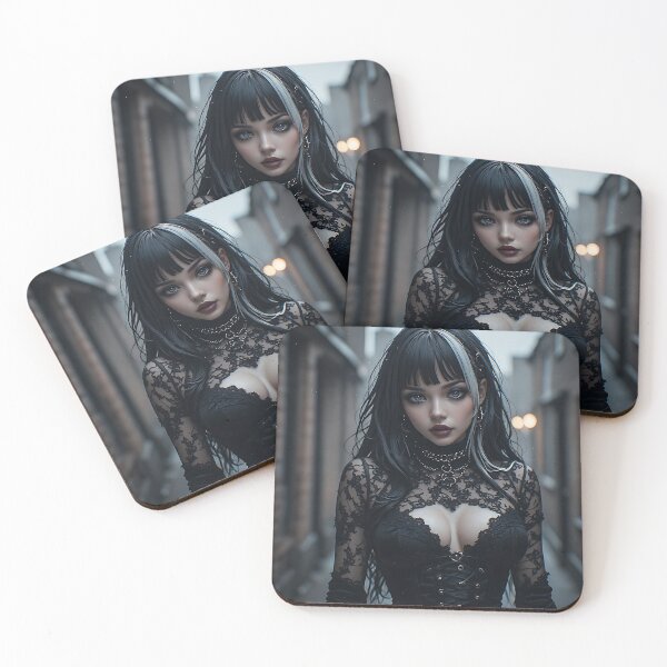 Item preview, Gothic Dark Fantasy Anime Woman Hot Goth Girl designed and sold by Your New Fixation.