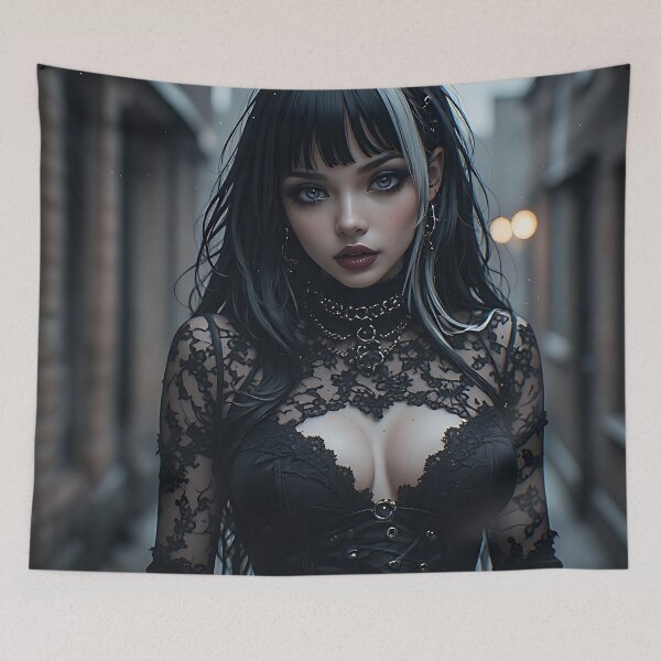 Item preview, Gothic Dark Fantasy Anime Woman Hot Goth Girl designed and sold by Your New Fixation.