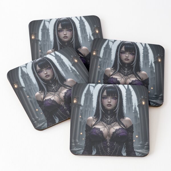 Item preview, Gothic Dark Fantasy Anime Woman Hot Goth Girl designed and sold by Your New Fixation.