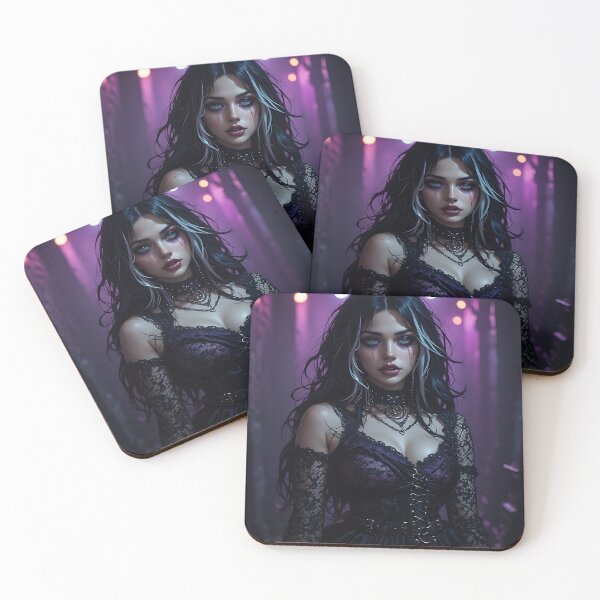 Item preview, Gothic Dark Fantasy Anime Woman Hot Goth Girl designed and sold by Your New Fixation.