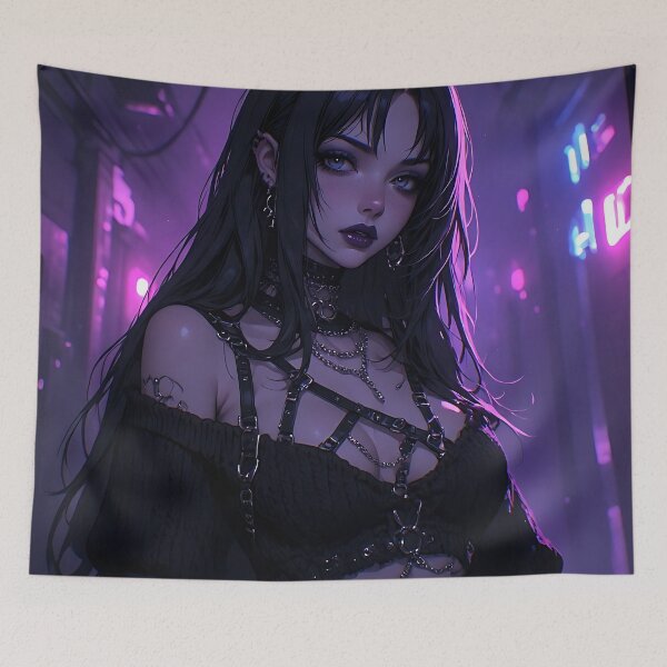 Item preview, Gothic Dark Fantasy Anime Woman Hot Goth Girl designed and sold by Your New Fixation.