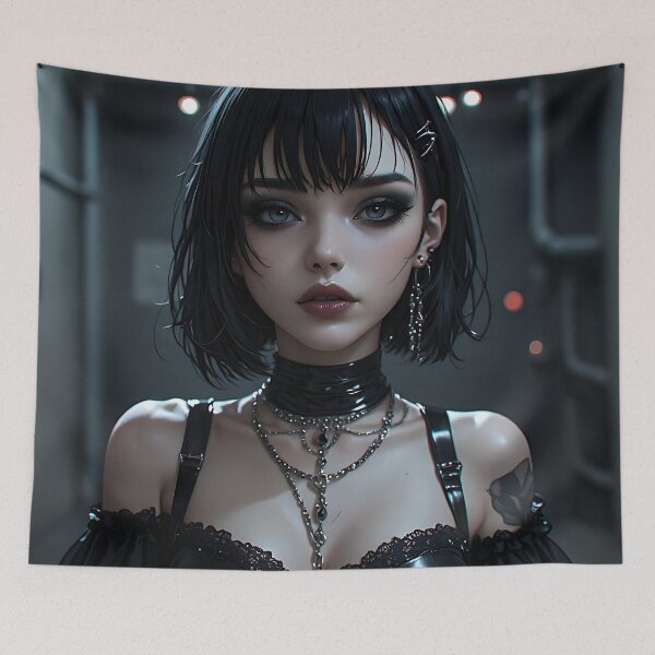 Item preview, Gothic Dark Fantasy Anime Woman Hot Goth Girl designed and sold by Your New Fixation.