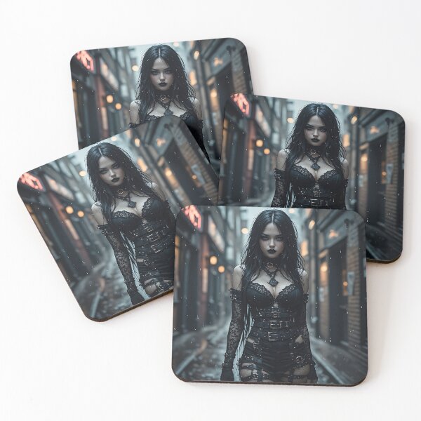 Item preview, Gothic Dark Fantasy Anime Woman Hot Goth Girl designed and sold by Your New Fixation.