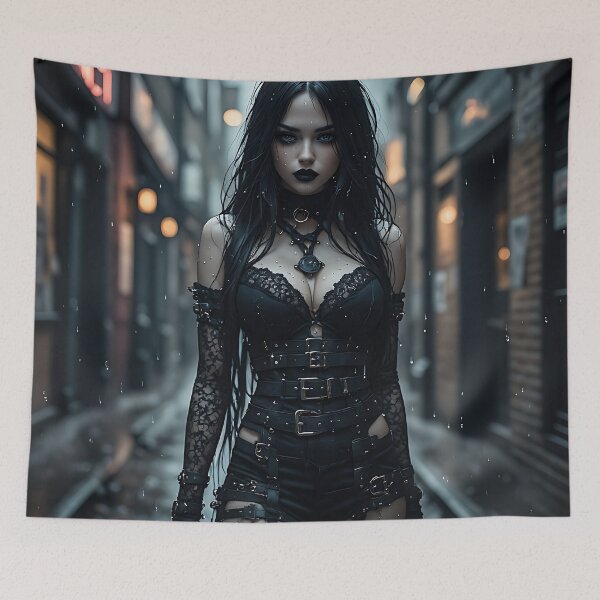 Item preview, Gothic Dark Fantasy Anime Woman Hot Goth Girl designed and sold by Your New Fixation.