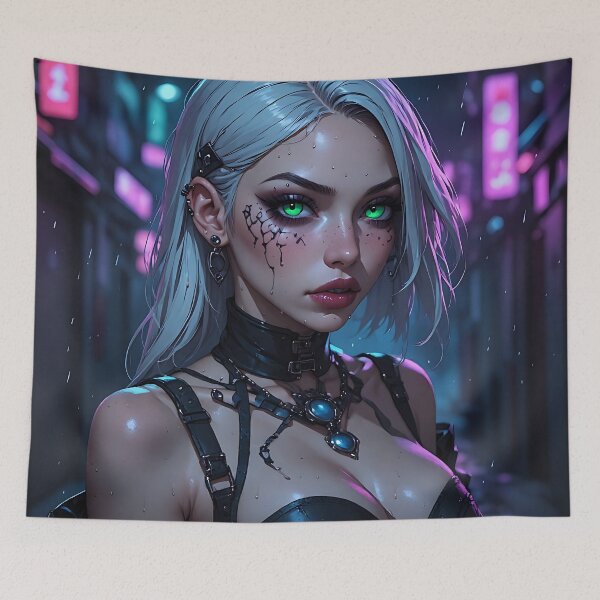 Item preview, Gothic Dark Fantasy Anime Woman Hot Goth Girl designed and sold by Your New Fixation.