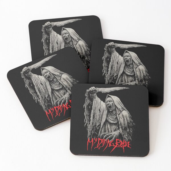 Item preview, Screaming Nun Holding Knife Dark Fantasy Horror designed and sold by ItsCassieJoy.