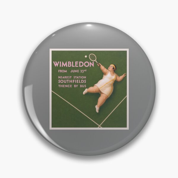 Artikelvorschau, Vintage Wimbledon Tennisposter – Retro-Kunst für Damentennis entworfen und verkauft von retrographics.