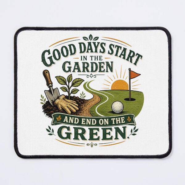 Item preview, Good Days Start In The Garden End On The Green designed and sold by Colorful Designs.